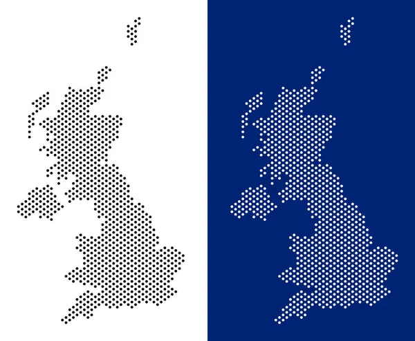 Noktalı İngiltere harita