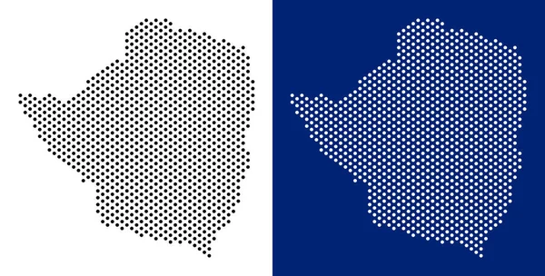 Nokta Zimbabve Haritası