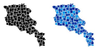 Nokta Ermenistan harita ile mavi sürüm