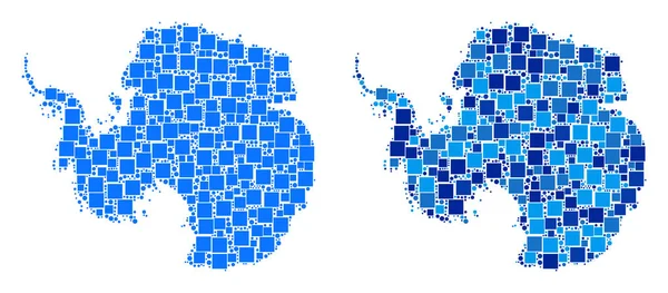 Nokta Antarktika harita ile mavi sürüm