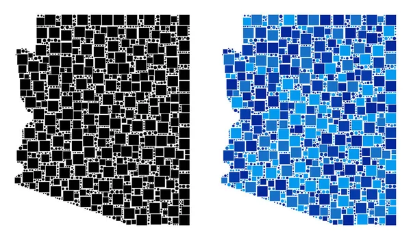 Mavi varyant ile nokta Arizona Devlet harita