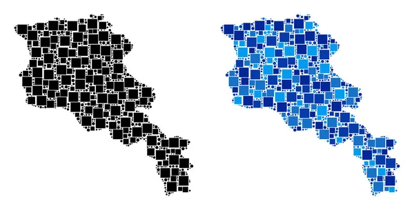 Nokta Ermenistan harita ile mavi sürüm