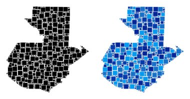 Blue Version nokta Guatemala Haritası