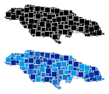 Blue Version nokta Jamaika haritası