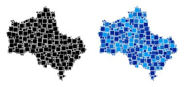 Noktalı Moskova Oblast göster mavi varyant ile