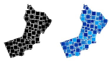 Mavi varyant ile nokta Umman Haritası