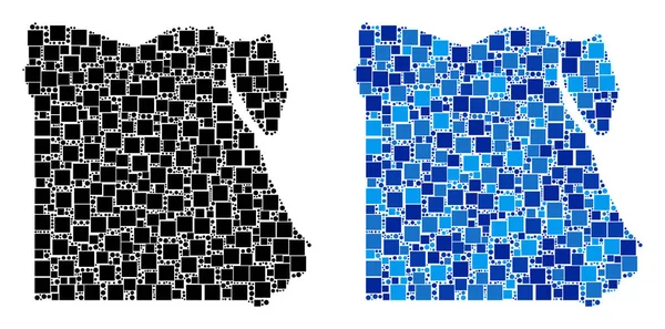 Nokta Mısır harita ile mavi sürüm