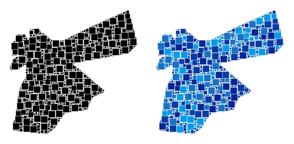 Blue Version ile nokta Jordan harita