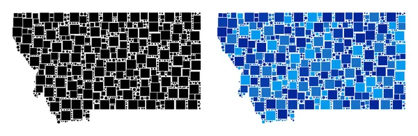 Blue Version ile nokta Montana Eyaleti harita