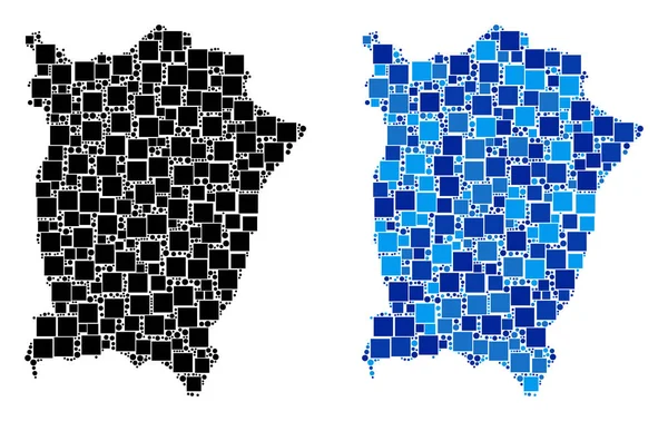 Blue Version nokta Penang Adası Haritası