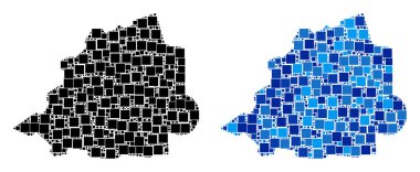 Blue Version ile noktalı Vatikan Haritası