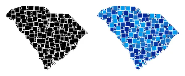 Blue Version ile nokta Güney Carolina eyalet harita