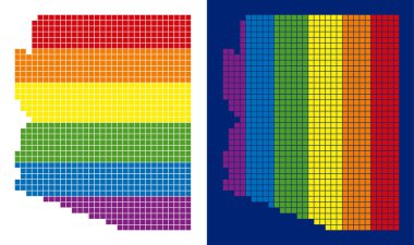 Arizona Üniversitesi harita noktalı spektrum piksel