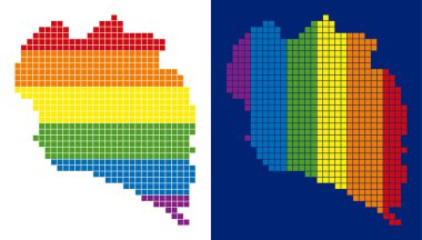 Koh Samui Tayland ada Haritası noktalı spektrum piksel