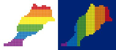 Fas Haritası noktalı spektrum piksel