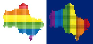 Moskova Oblast göster noktalı spektrum piksel