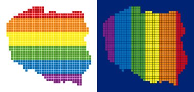 Polonya harita noktalı spektrum piksel