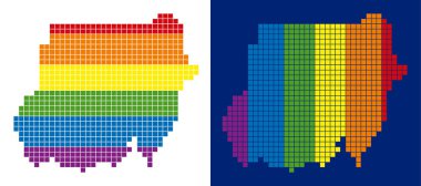 Sudan harita noktalı spektrum piksel