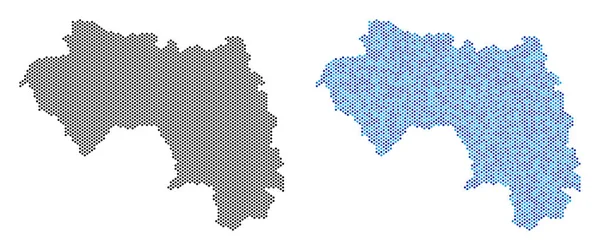 Noktalı Afrika Gine harita soyutlamalar