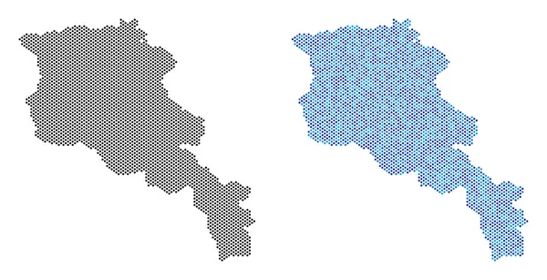 Carte Pixel Arménie Abstractions — Image vectorielle