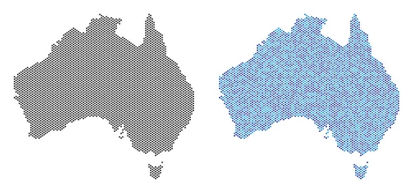 Noktalı Avustralya harita soyutlamalar