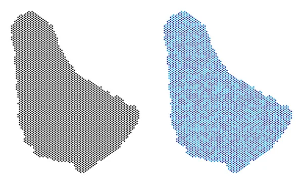 Nokta Barbados Haritası soyutlamalar