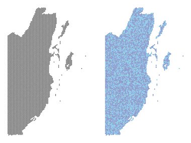Nokta Belize Haritası soyutlamalar