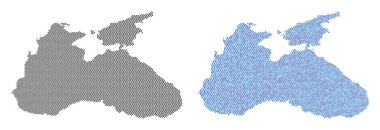 Piksel Karadeniz harita soyutlamalar