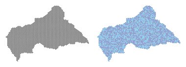 Nokta Orta Afrika Cumhuriyeti harita soyutlamalar