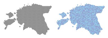 Piksel Estonya harita soyutlamalar