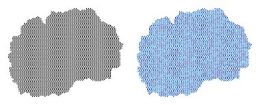 Noktalı Makedonia harita soyutlamalar