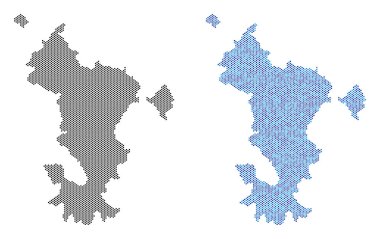 Nokta Mayotte Adası harita soyutlamalar