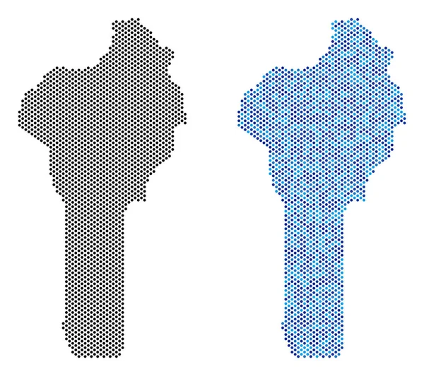 Piksel Benin harita soyutlamalar