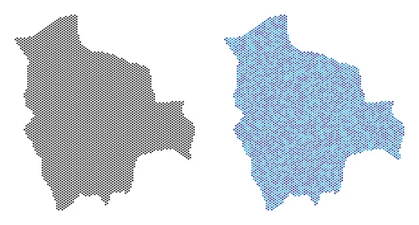 Noktalı Bolivya harita soyutlamalar