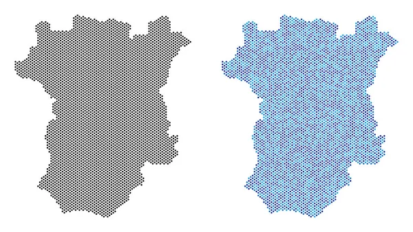 Noktalı Çeçenistan harita soyutlamalar