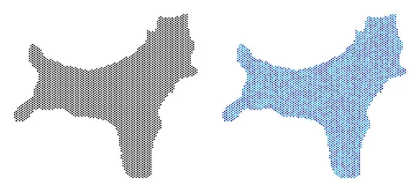 Noktalı Christmas Adası Haritası soyutlamalar