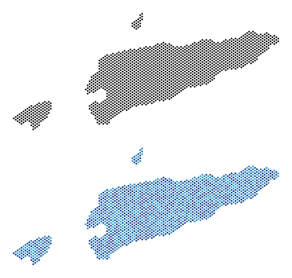 Nokta Doğu Timour harita soyutlamalar
