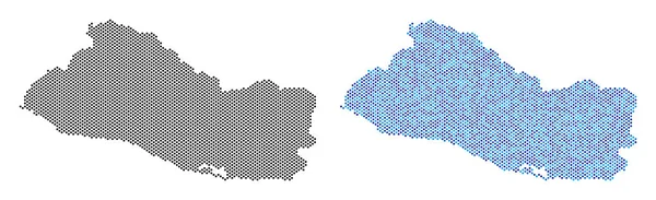 Piksel El Salvador harita soyutlamalar