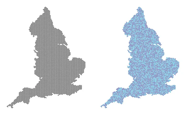 Nokta İngiltere harita soyutlamalar