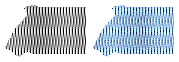 Dot Equatorial Guinea Map Abstrações — Vetor de Stock