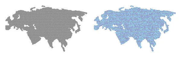 Карта абстракцій пунктирною Євразії — стоковий вектор