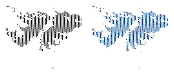 Soyut piksel Falkland Adaları Haritası