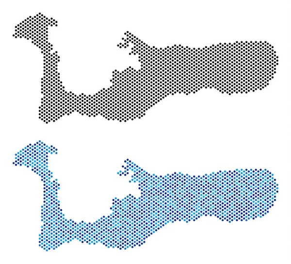 Noktalı Grand Cayman Adaları'ndaki harita soyutlamalar