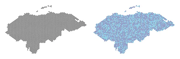 Pixel Ονδούρα χάρτη αφαιρέσεων — Διανυσματικό Αρχείο