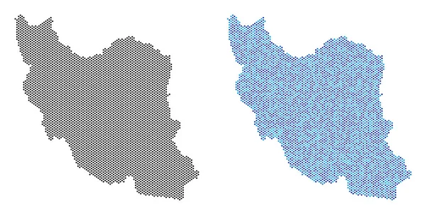 Dot Iran Carte Abstractions — Image vectorielle