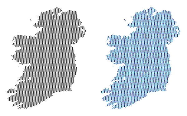 Nokta İrlanda ülkeler harita soyutlamalar