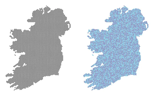 Nokta İrlanda Adası harita soyutlamalar