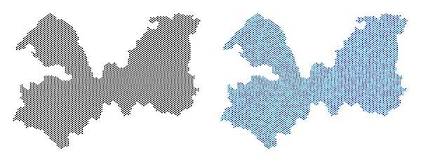 Piksel Leningrad Oblast Harita soyutlamalar