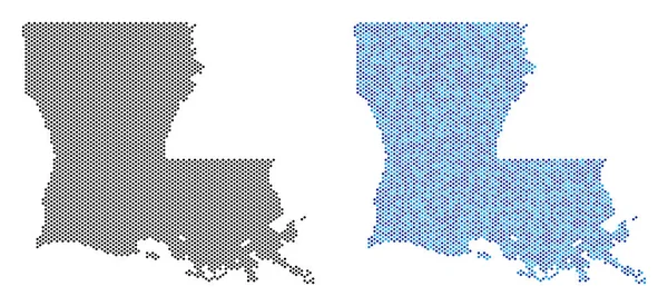 Nokta Louisiana Devlet harita soyutlamalar