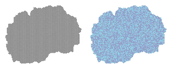 Noktalı Makedonia harita soyutlamalar